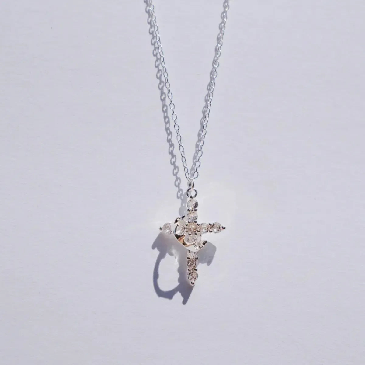 CROSS & CROWN NECKLACE